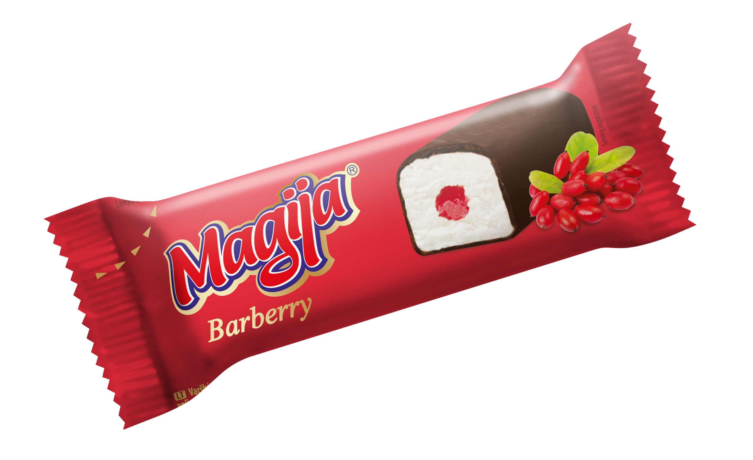 Varškės sūrelis su raugerškio uogomis